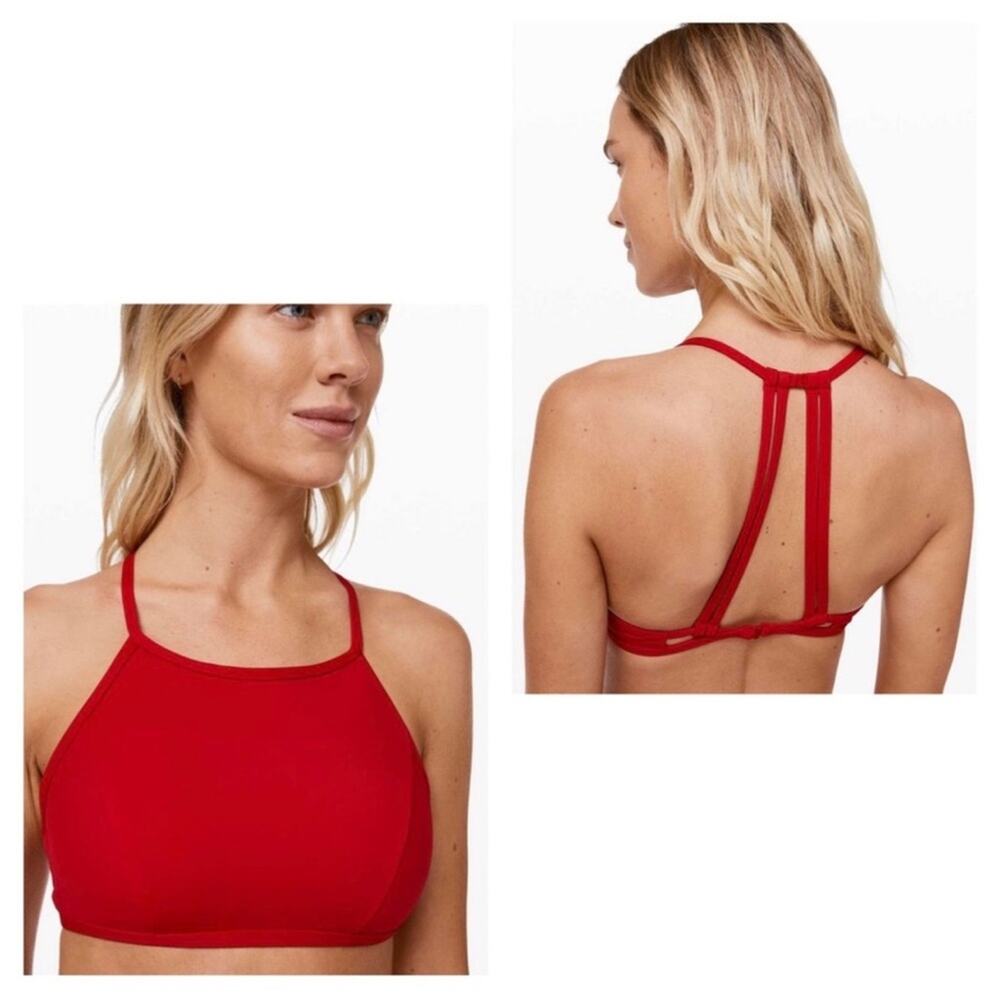 Lululemon Sea the swim bikini top Red size 4